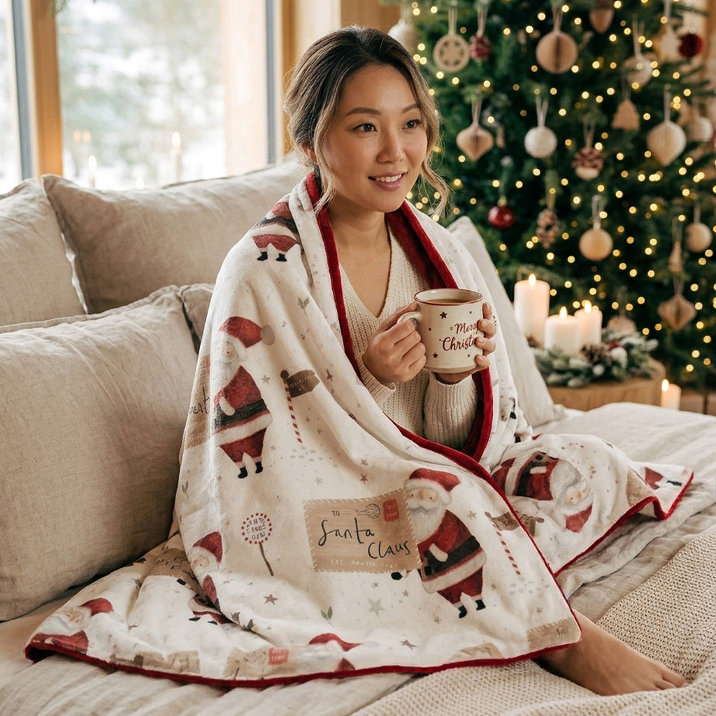 Santa Claus Adult Snuggle Blanket